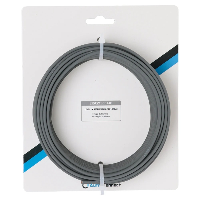 Auto-Connect CCA-højttalerkabel 2x1.5 mm², 10 meter