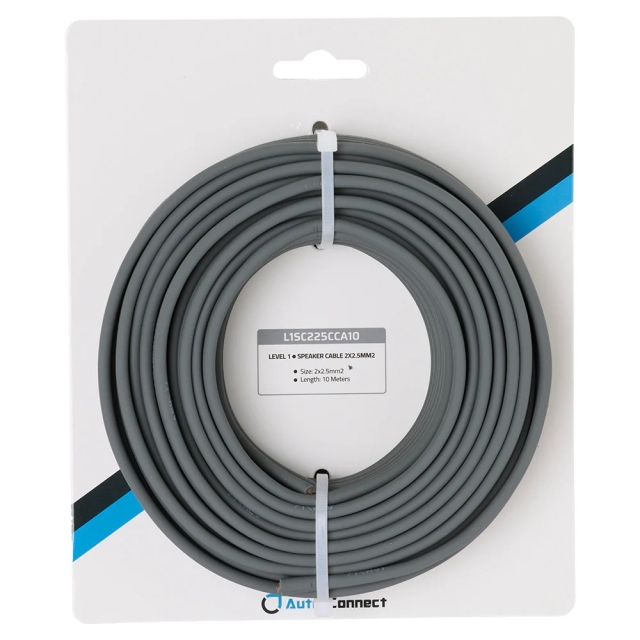 Auto-Connect CCA-højttalerkabel 2x2.5 mm², 10 meter