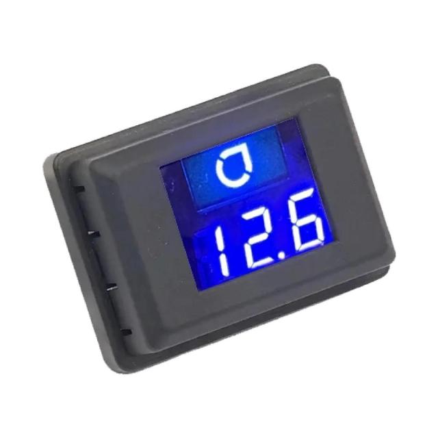 Auto-Connect blåt voltmeter