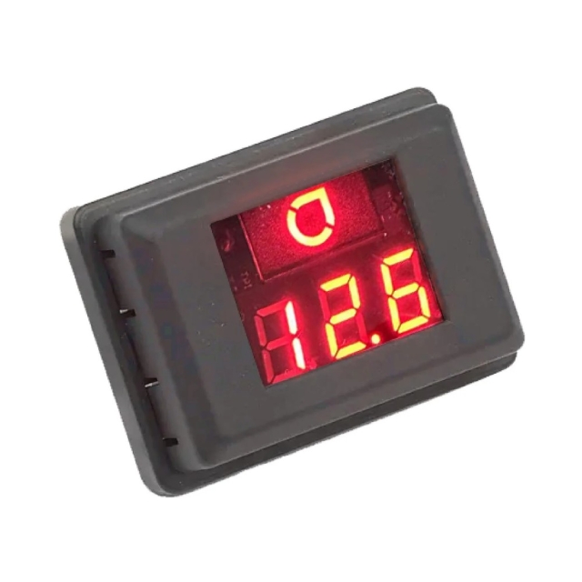 Auto-Connect rødt voltmeter