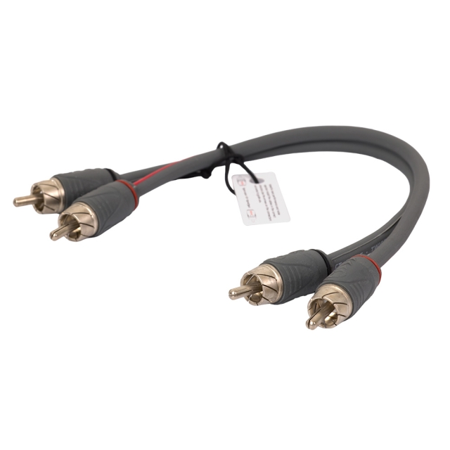 Auto-Connect twisted RCA-kabel 0.25 meter, Level 2