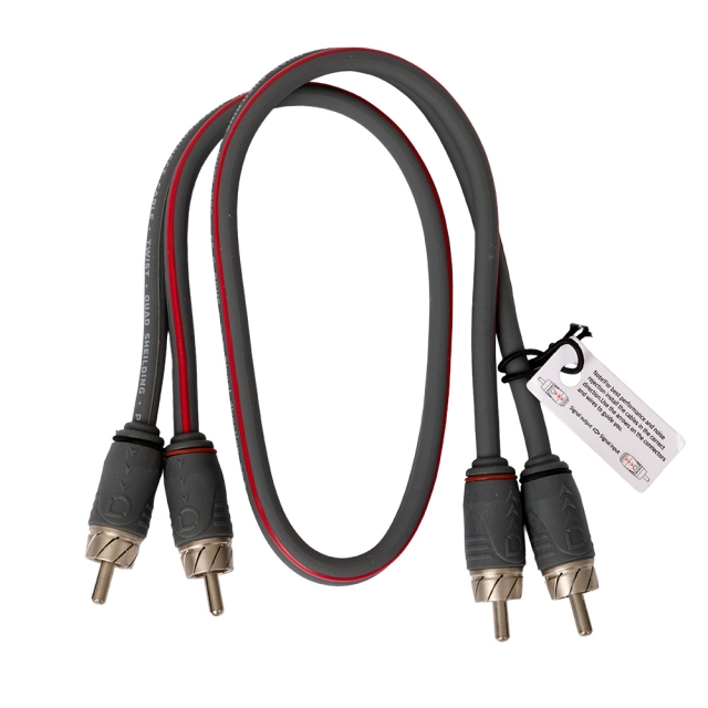 Auto-Connect twisted RCA-kabel 0.5 meter, Level 2