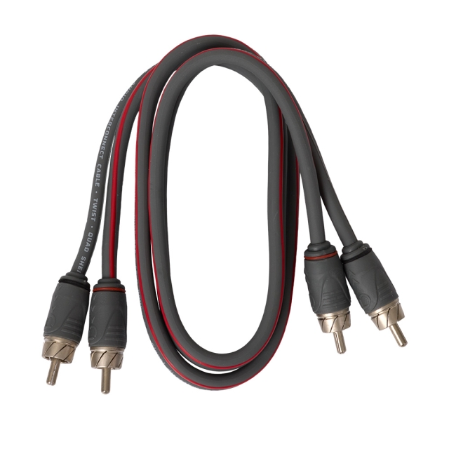 Auto-Connect twisted RCA-kabel 0.75 meter, Level 2