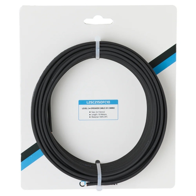 Auto-Connect OFC-højttalerkabel 2x1.5 mm², 10 meter