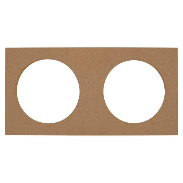 MDF-monteringsplade, 2x6.5