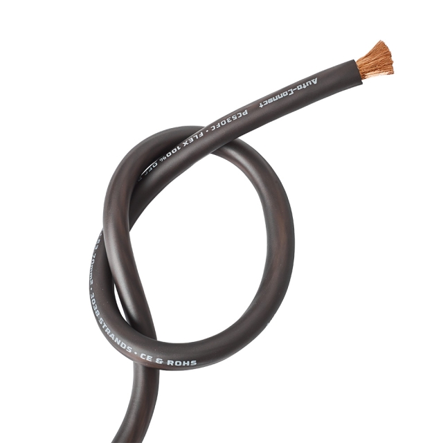 Auto-Connect sort strømkabel OFC 53.7mm²