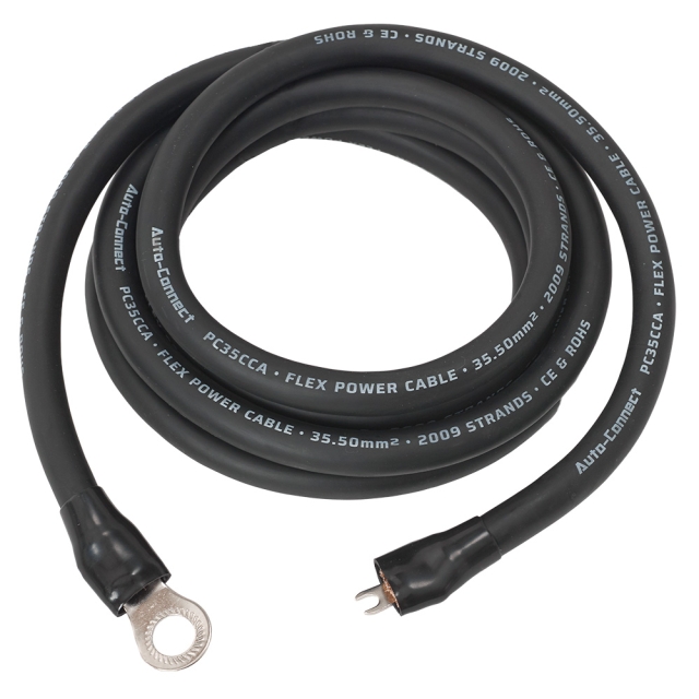 Auto-Connect 2.5 meter strømkabel CCA 35.5mm²