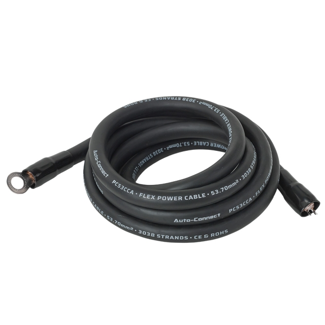 Auto-Connect 2.5 meter strømkabel CCA 53.7mm²