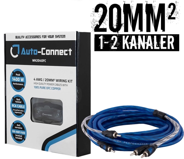 20mm² OFC kabelsæt m. 1 stk signalkabel