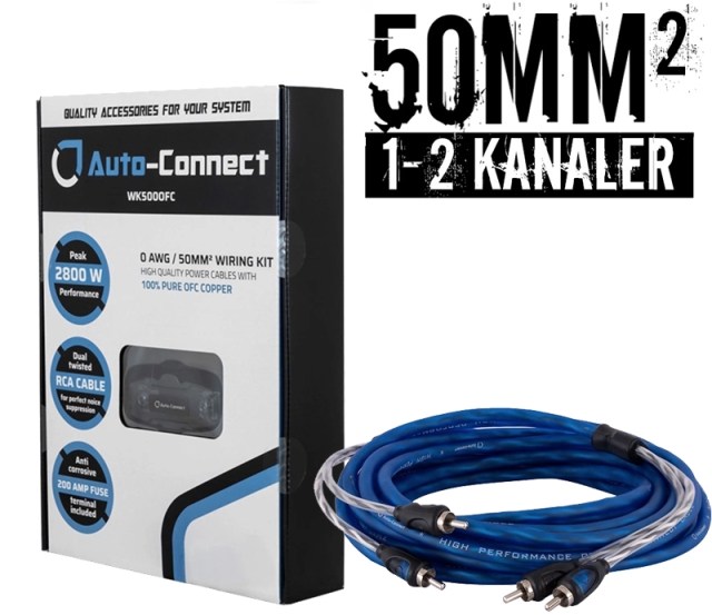 50mm² OFC kabelsaet m. 1 stk signalkabel