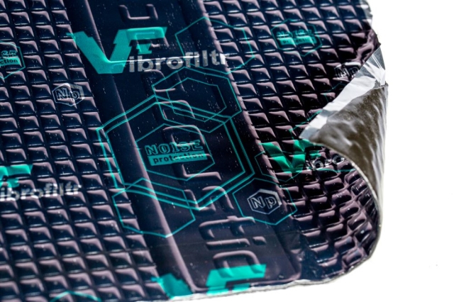 1.5mm 50x35cm Vibrofiltr dæmpemåtte, 25 ark