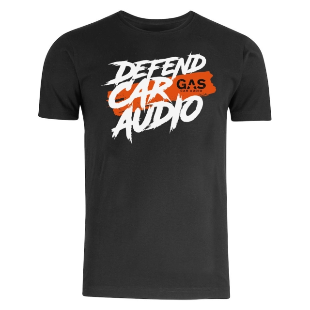 GAS T-shirt Defend Car Audio Orange/Hvid XL