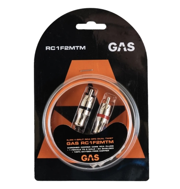 GAS Audio Y-Kabel, 1Hun>2Han - 1 stk