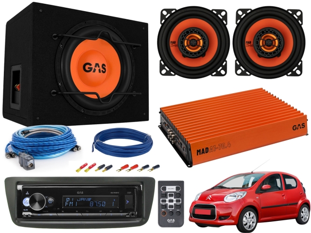 Citroen C1 (2005>2014) GAS Lydpakke - LOUD