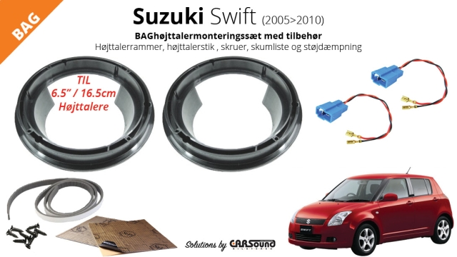 HøjttalerKIT Suzuki Swift (2005>), BAG