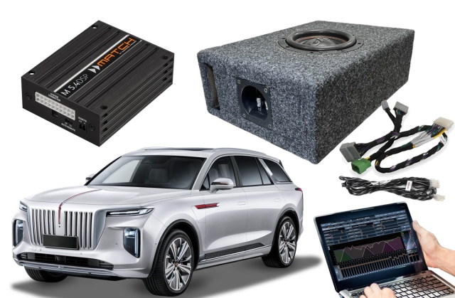 Hongqi E-HS9 Comfort m. 8 højttalere (2022>), Lydopgradering