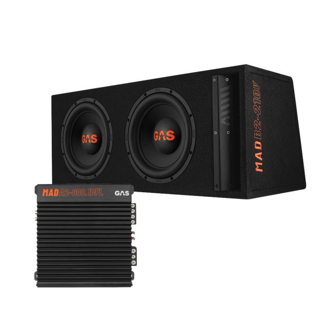 GAS MAD B2-210V 2x10 tommer & MAD A2-600.1DFL