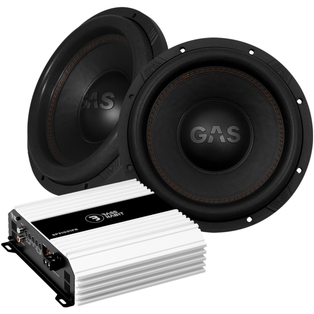2-pak GAS MAX S1-12D1 med Bass Habit SP31001FR