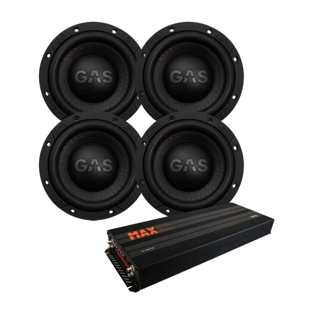 4-pak GAS MAX S1-6D1 & MAX A2-2500.1DL