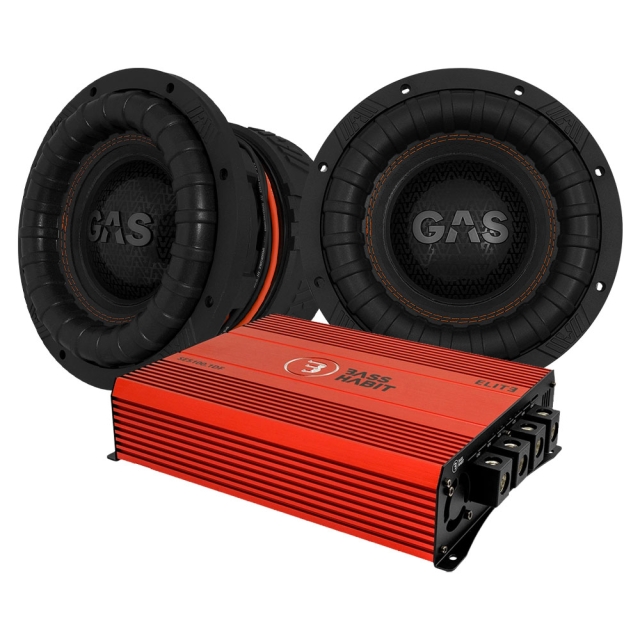 2-pak GAS MAX S2-10D1 & SPL ELITE 5100.1DF