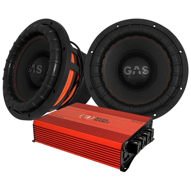 2-pak GAS MAX S2-12D1 & SPL ELITE 5100.1DF