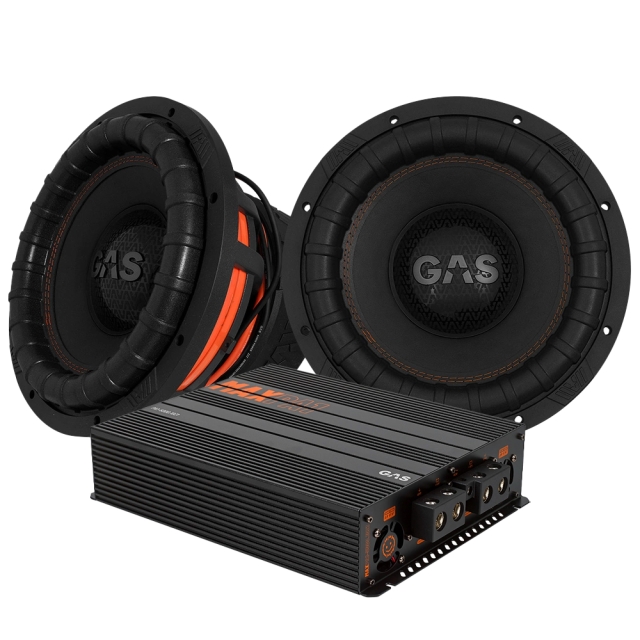 2-pak GAS MAX S2-12D1 med MAX PA1-5000.1DZ1