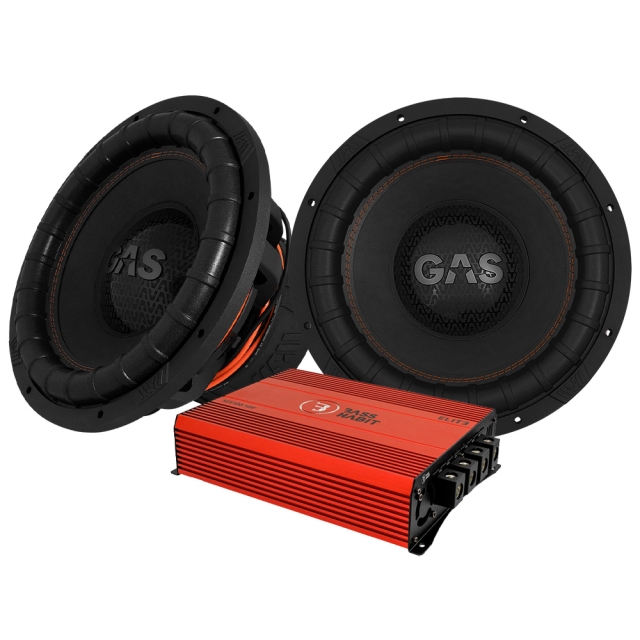 2-pak GAS MAX S2-15D1 & SPL ELITE 5100.1DF