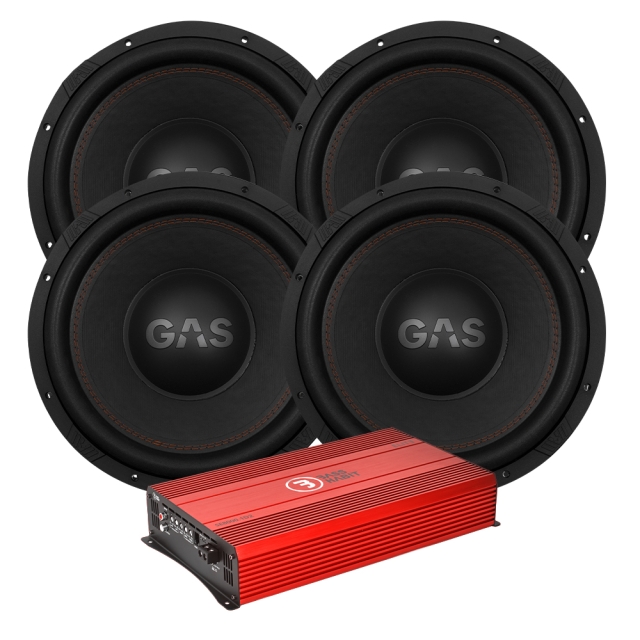 4-pak GAS MAX S1-15D1 med Bass Habit SE8000.1D2