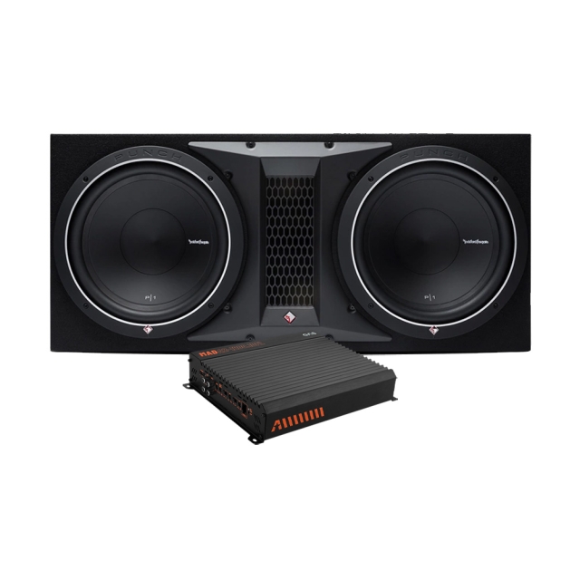 Rockford Fosgate P1-2x12 & GAS MAD A2-1200.1DFL