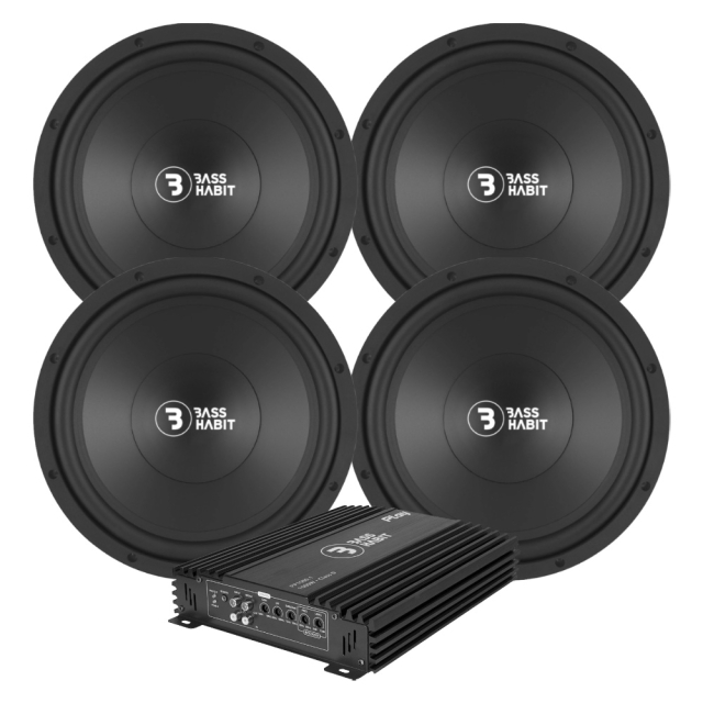 4-pak Bass Habit P300 & Play Power 1000.1 (gen. 2)