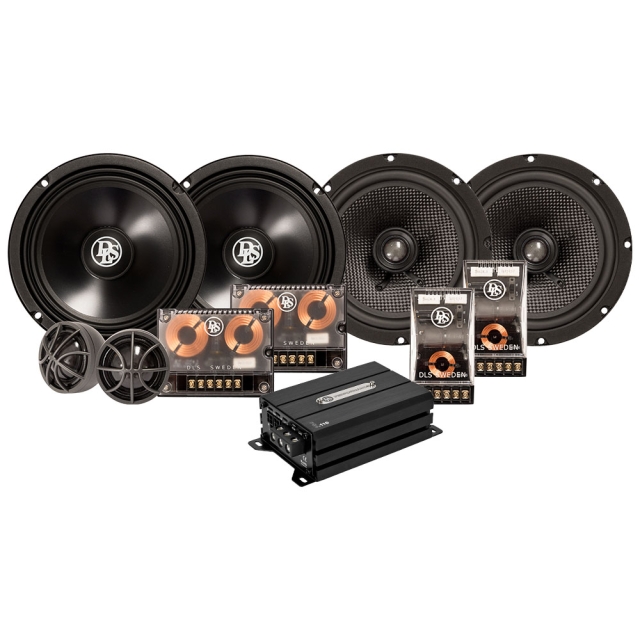 DLS Reference & Performance front- og bagsystem med forstærker