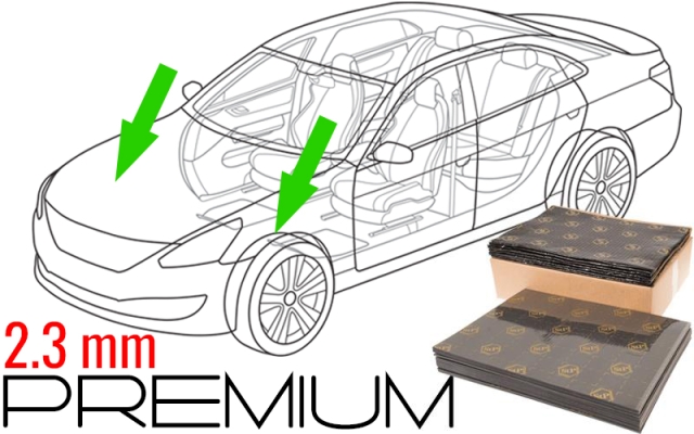 Støjdæmpepakke Premium  - 2 INDERSKÆRME