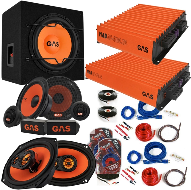 The GAS MAD LOUD - Bilstereopakke u. autoradio