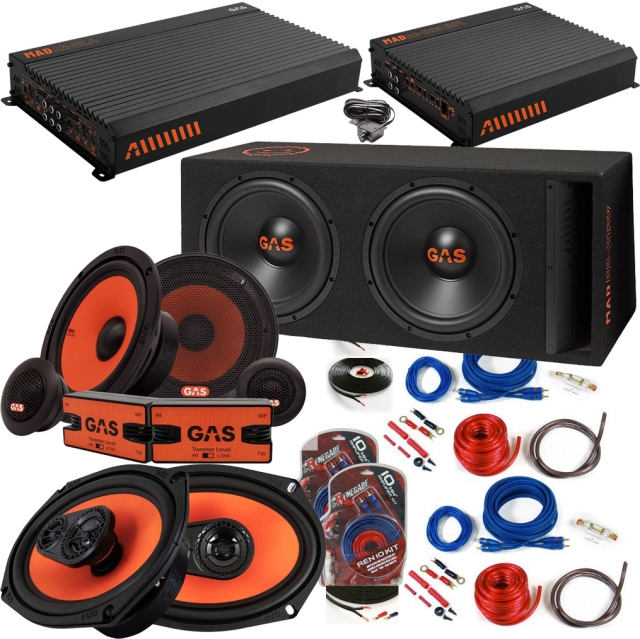The GAS MAD EXTREME - Bilstereopakke u. autoradio