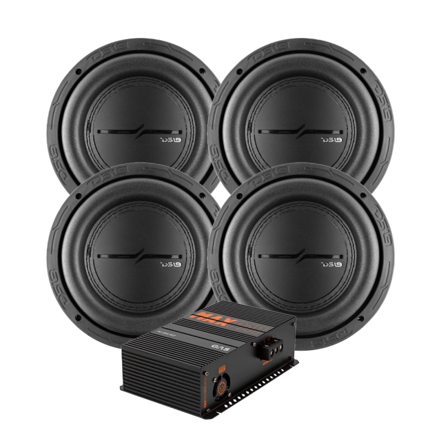 4-pak DS18 ZXI6.4D & GAS MAX PA1-1500.1DZ2