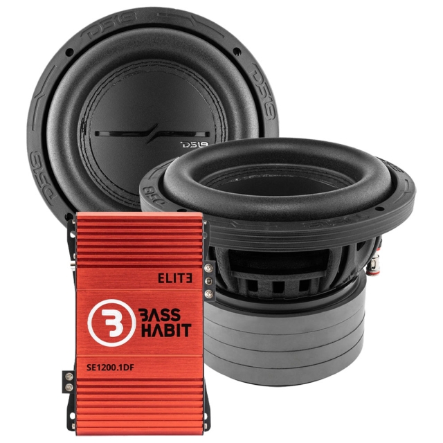 2 pakke DS18 ZXI6.4D & Bass Habit SPL ELITE 1200.1DF